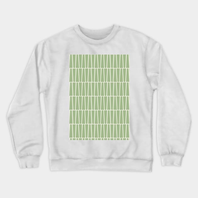 Green, Ivory Atomic Age MCM Blocks Crewneck Sweatshirt by tramasdesign